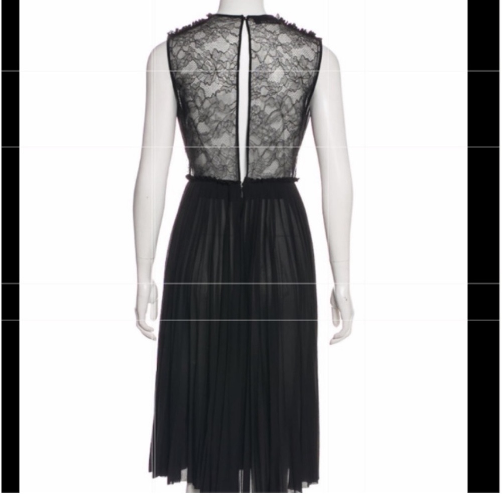 NWT Gucci Black Lace-Trimmed Midi Dress - Picture 2 of 6